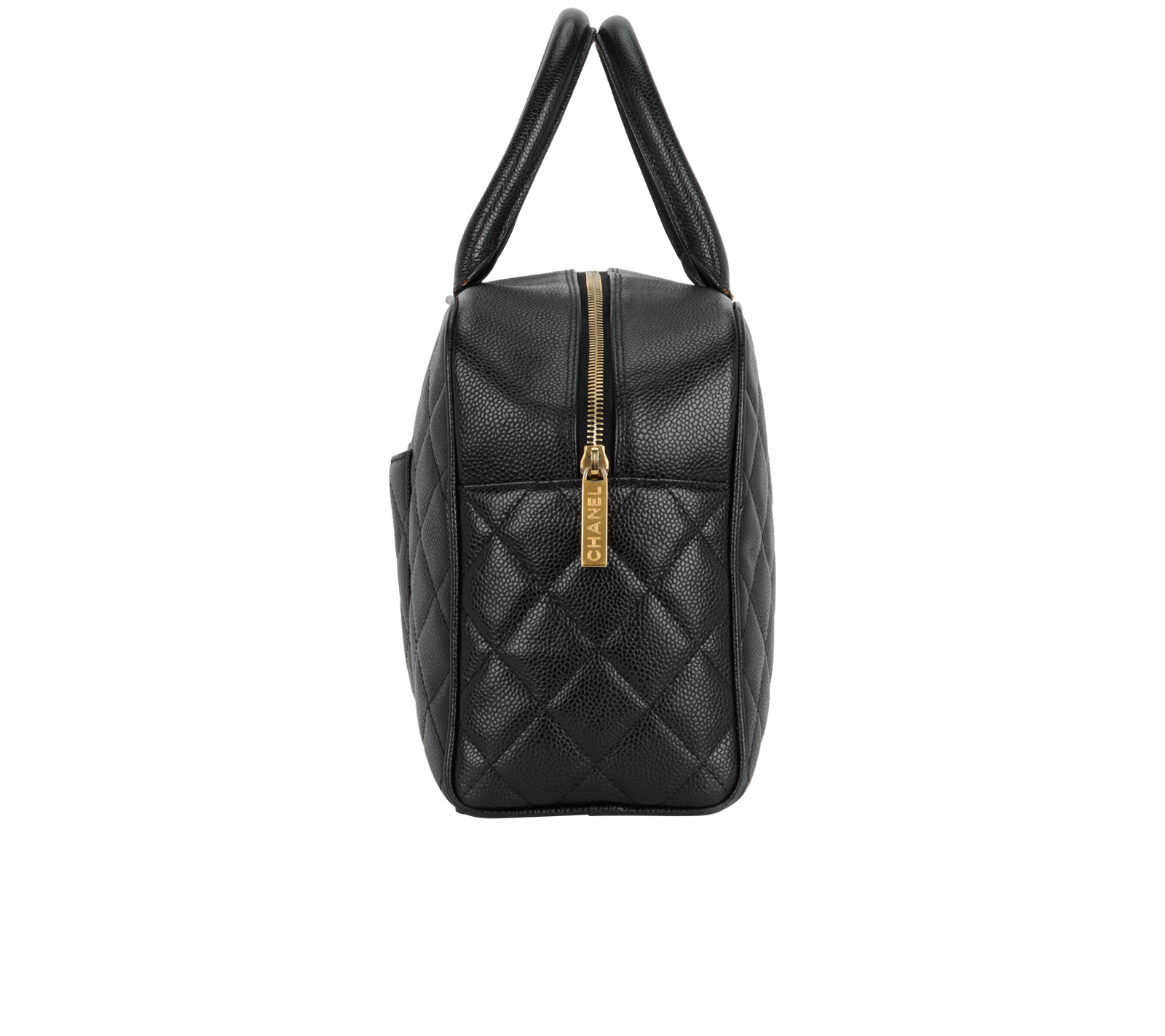 CC Bowling, &pound;2,800, Handbags, Black, Leather, Side view